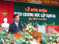 Viện Sốt rét-KST-CT Quy Nhơn long trọng tổ chức đón nhận Huân Chương Độc Lập hạng III