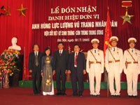 Lễ đón nhận danh hiệu “Anh hùng lực lượng vũ trang nhân dân”