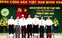 Đại hội Đảng bộ Viện Sốt rét-KST-CT Quy Nhơn lần  thứ XV, nhiệm kỳ 2005-2008.