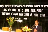 Thừa thiên-Huế tổng kết công tácphòng chống sốt rét 5 năm (giai đoạn năm 2001-2005) và triển khai kế hoạch năm 2006-2010