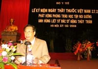 Lễ kỷ niệm 51 năm Ngày thầy thuốc Việt Nam