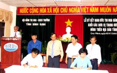 Lễ ký kết giao ước thi đua Khối các đơn vị Trung ương đóng trên địa bàn tỉnh Bình Định năm 2006