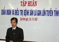 Viện Sốt rét-KST-CT Quy Nhơn mở các lớp Tập huấn chẩn đoán và điều trị bệnh Sán lá gan lớn theo kế hoạch của Bộ Y tế