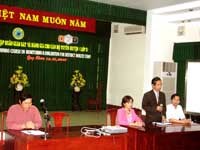 Tập huấn giám sát và đánh giá cho cán bộ tuyến huyện tại Viện Sốt rét KST CT Quy Nhơn.