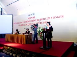 Hội nghị triển khai công tác phòng chống đại dịch cúm A ở người và Chiến lược quốc gia y tế dự phòng