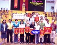 Hoạt động thể thao của Sở y tế, Công đoàn ngành Y tế tỉnh Bình Định chào mừng ngày thầy thuốc Việt Nam 27-2