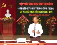 Hội thảo khoa học chuyên ngành sốt rét, ký sinh trùng và côn trùng khu vực miền Trung-Tây Nguyên