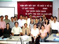 Tình hình bệnh sán lá gan lớn Quý I/2007 và hoạt động tập huấn chẩn  đoán-điều trị cho tuyến huyện ở miền Trung-Tây Nguyên