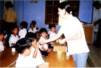 Tỉnh Thừa Thiên Huế hoàn thành chiến dịch truyền thông giáo dục và tẩy giun đợt I/2007 cho các trường tiểu học