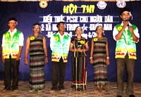 Hội thi kiến thức phòng chống sốt rét cho đồng bào dân tộc thiểu số hai xã Khánh Trung và Khánh Nam, huyện Khánh Vĩnh, tỉnh Khánh Hòa