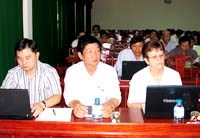 Chuyên gia kinh tế  của ADB/WHO đến thăm và làm việc tại Viện Sốt rét-KST-CT Quy Nhơn