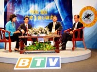 Giao lưu truyền hình trực tiếp về bệnh sốt rét và sán lá gan lớn tại tỉnh Bình Định