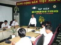 Tập huấn nâng cao năng lực phòng chống sốt rét cho cán bộ tuyến huyện Dự án Quỹ toàn cầu Phòng chống sốt rét khu vực miền Trung-Tây Nguyên