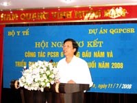Hội nghị giao ban sơ kết công tác phòng chống sốt rét 6 tháng đầu năm 2008 các tỉnh phía Bắc.
