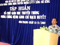 Các Viện Sốt rét-Ký sinh trùng & Côn trùng tập huấn phòng chống bệnh giun chỉ bạch huyết cho 3 huyện thuộc tỉnh Khánh Hòa