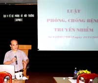 Bộ Y tế tổ chức tập huấn giới thiệu và hướng dẫn thi hành Luật phòng chống bệnh truyền nhiễm