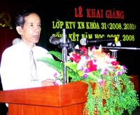 Lễ khai giảng năm học mới và phương hướng nhiệm vụ đào tạo Trung học kỹ thuật xét nghiệm y tế Viện Sốt rét-Ký sinh trùng-Côn trùng Quy Nhơn