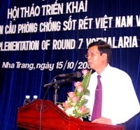 Hội thảo triển khai Dự án Quỹ toàn cầu phòng chống sốt rét Việt Nam vòng 7 (2009-2013)