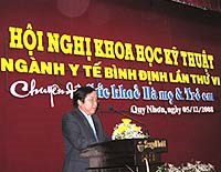 Hội thảo khoa học kỹ thuật ngành y tế tỉnh Bình Định lần thứ VI chuyên đề về sức khỏe bà mẹ và trẻ em