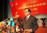 Mít-tinh trọng thể kỷ niệm 79 năm Ngày thành lập Đảng cộng sản Việt Nam (3-2-1930-3-2-2009)