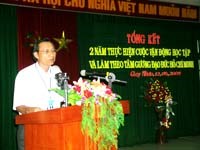 Báo cáo sơ kết 2 năm thực hiện cuộc vận động học tập và làm theo tấm gương đạo đức Hồ Chí Minh của Đảng ủy Viện Sốt rét-KST-CT Quy Nhơn