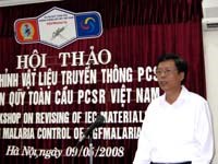 Dự án Quỹ Toàn cầu Phòng chống Sốt rét Việt Nam tổ chức Hội nghị tổng kết hoạt động dự án vòng 3 (2005-2008) tại thành phố Huế