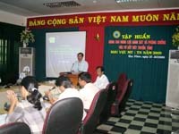 Khóa tập huấn nâng cao năng lực giám sát và phòng chống véc tơ cho cán bộ côn trùng tuyến tỉnh khu vực miền Trung-Tây Nguyên năm 2009