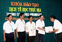 Khóa đào tạo “ Dịch tễ học thực địa”  trong khuôn khổ Dự án Phòng chống dịch cúm gia cầm, cúm ở người và dự phòng đại dịch ở Việt Nam tại tỉnh Bình Định