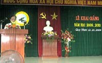 Viện Sốt rét-Ký sinh trùng-Côn trùng Quy Nhơn tổ chức Lễ Khai giảng Kỹ thuật viên Trung cấp y tế năm học 2009-2010