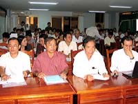 Tập huấn Phân vùng phân vùng dịch tễ sốt rét can thiệp năm 2009 khu vực miền Trung-Tây Nguyên