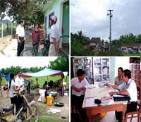 Giám sát kiểm tra công tác tuyên truyền phòng chống sán lá gan lớn tại 2 xã của huyện Phù Cát, tỉnh Bình Định.