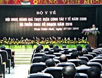 Các điểm nhấn về công tác y tế năm 2009 và trọng tâm hoạt động năm 2010