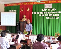 Tập huấn hướng dẫn chẩn đoán và điều trị bệnh sốt rét trong kế hoạch hoạt động của Dự án Quỹ Toàn cầu Phòng chống sốt rét 2010