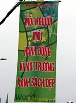 Lại viết sai: hơn chục pa nô “vì môi trường” sai chính tả