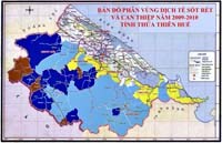 Những thay đổi trong phân vùng dịch tễ sốt rét tỉnh Thừa Thiên Huế năm 2010