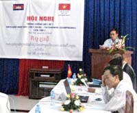 Hội nghị giao ban phòng chống sốt rét khu vực biên giới Việt Nam (Kon Tum)-Lào (Atopư)-Cambodia (Ratanakiri) năm 2010