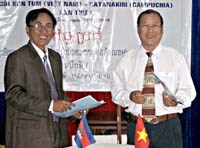 Biên bản ghi nhớ về việc phòng chống sốt rét khu vực biên giới 2 nước Việt Nam (Kon Tum) và Cambodia (Ratanakiri)