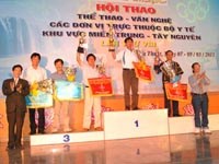 Hội thao TTVN các đơn vị trực thuộc Bộ Y tế khu vực miền Trung-Tây Nguyên lần thứ VIII năm 2011 tại Buôn Ma Thuột thành công tốt đẹp