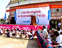 Khu vực miền Trung-Tây Nguyên tổ chức Lễ phát động ngày phòng chống sốt rét thế giới 25-4-2011 tại trọng điểm sốt rét thuộc huyện Chư Sê, tỉnh Gia Lai