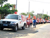 Huyện M’Drak, tỉnh Đắc Lắc mit tinh hưởng ứng Ngày Thế giới phòng chống sốt rét năm 2011