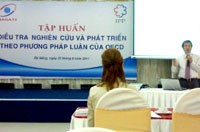 Lớp tập huấn Điều tra nghiên cứu và phát triển theo phương pháp luận của OECD