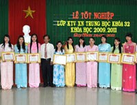 Viện Sốt rét-KST-CT Quy Nhơn tổ chức Lễ tốt nghiệp và Bế giảng Lớp Kỹ thuật viên Trung học chuyên khoa khóa 32 hệ chính quy (2009 -2011)