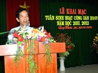 Viện Sốt rét-KST-CT Quy Nhơn tổ chức “Tuần sinh hoạt công dân-học sinh sinh viên” năm học 2011-2012 