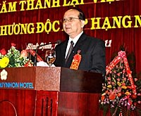 Phát biểu chào mừng của Chủ tịch UBND tỉnh Bình Định tại Lễ kỷ niệm 35 năm thành lập Viện Sốt rét-Ký sinh trùng-Côn trùng Quy Nhơn