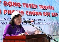 Phát biểu của PGS.TS. Nguyễn Thị Xuyên-Thứ trưởng Bộ Y tế tại Lễ phát động Ngày thế giới phòng chống sốt rét 25/4/2012