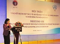 Hội thảo Tồng kết Dự án Hợp tác Y tế với WHO 2010-2011 và triển khai Tài khóa 2012-2013, ngày 14/06/2012