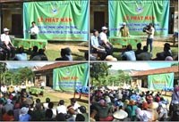 Viện Sốt rét-KST-CT Quy Nhơn cấp màn tẩm hóa chất phòng chống côn trùng cho người dân xã Ba Điền, huyện Ba Tơ, tỉnh Quảng Ngãi