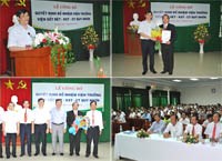 Lễ công bố Quyết định bổ nhiệm Viện trưởng  Viện sốt rét-Ký sinh trùng-Côn trùng Quy Nhơn