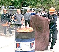 Lực lượng PCCC Viện Sốt rét-KST-CT Quy Nhơn đạt giải Nhất toàn đoàn Hội thi nghiệp vụ PCCC tỉnh Bình Định năm 2012