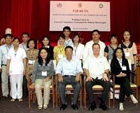 Khóa tập huấn đánh giá năng lực xét nghiệm viên sốt rét tại Viện Sốt rét-KST-CT Trung ương